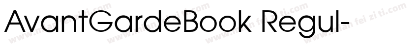 AvantGardeBook Regul字体转换